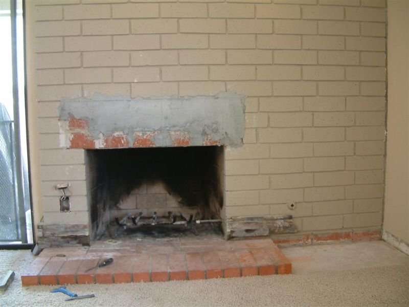 Removing the Old Hearth