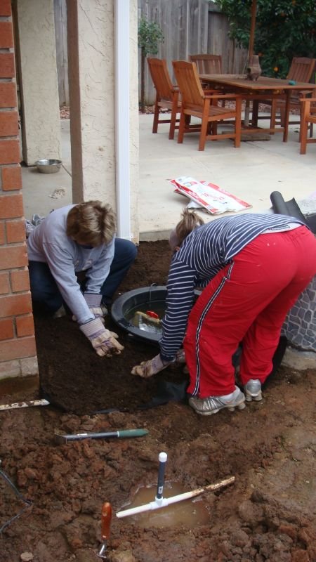 Installing New Water Basin