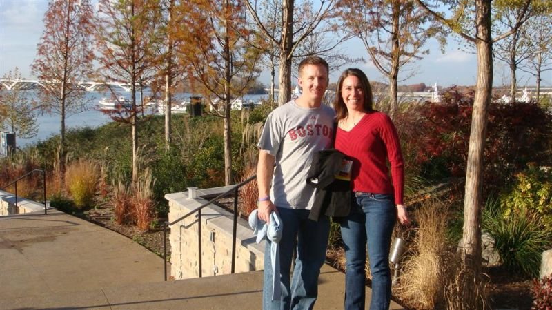 Eric & Tina in Front of Hotel